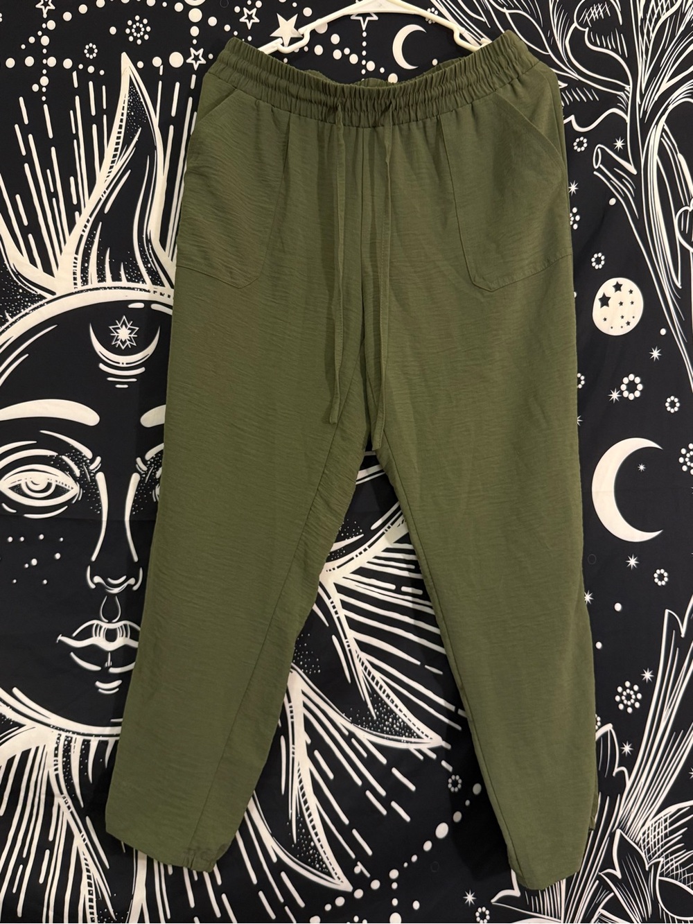 Olive Green Wide Leg Pants 💚